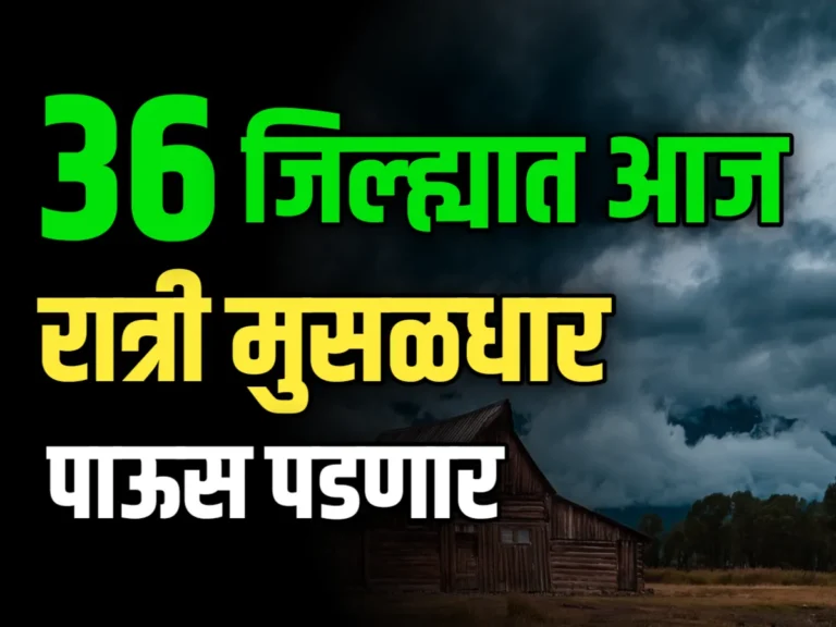 Weather Forecast : सलग 4 दिवस या जिल्ह्यात पाऊस कोसळणार