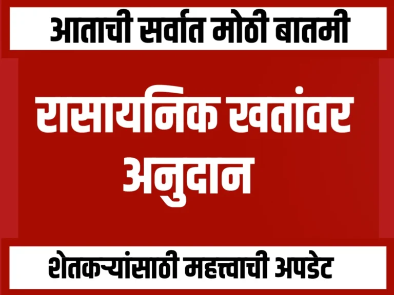 Chemical Fertilizers Subsidy : रासायनिक खतांवर अनुदान