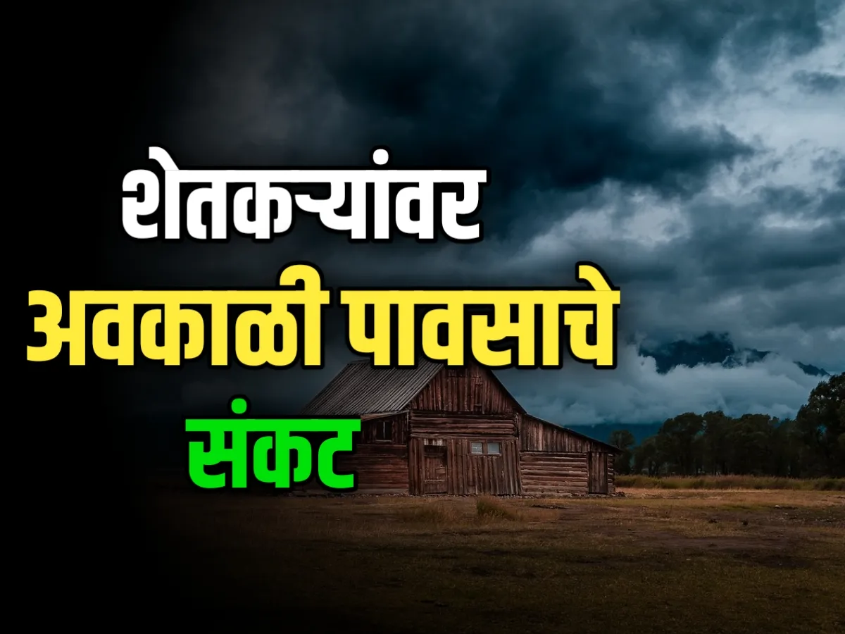 Maharashtra Rain : आज रात्री या भागात पावसाचा अंदाज