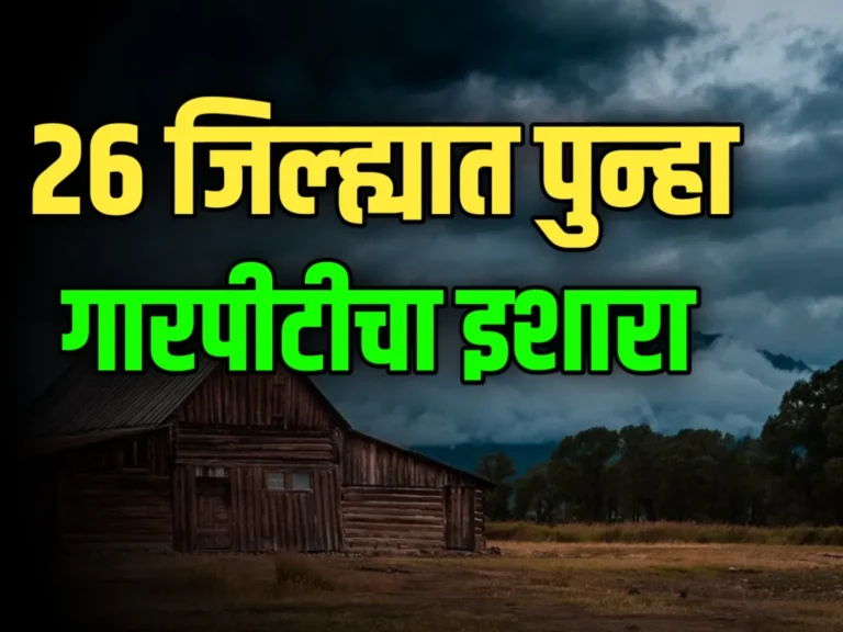 Maharashtra Rain अचानक वातावरणात बदल गारपीटीचा इशारा