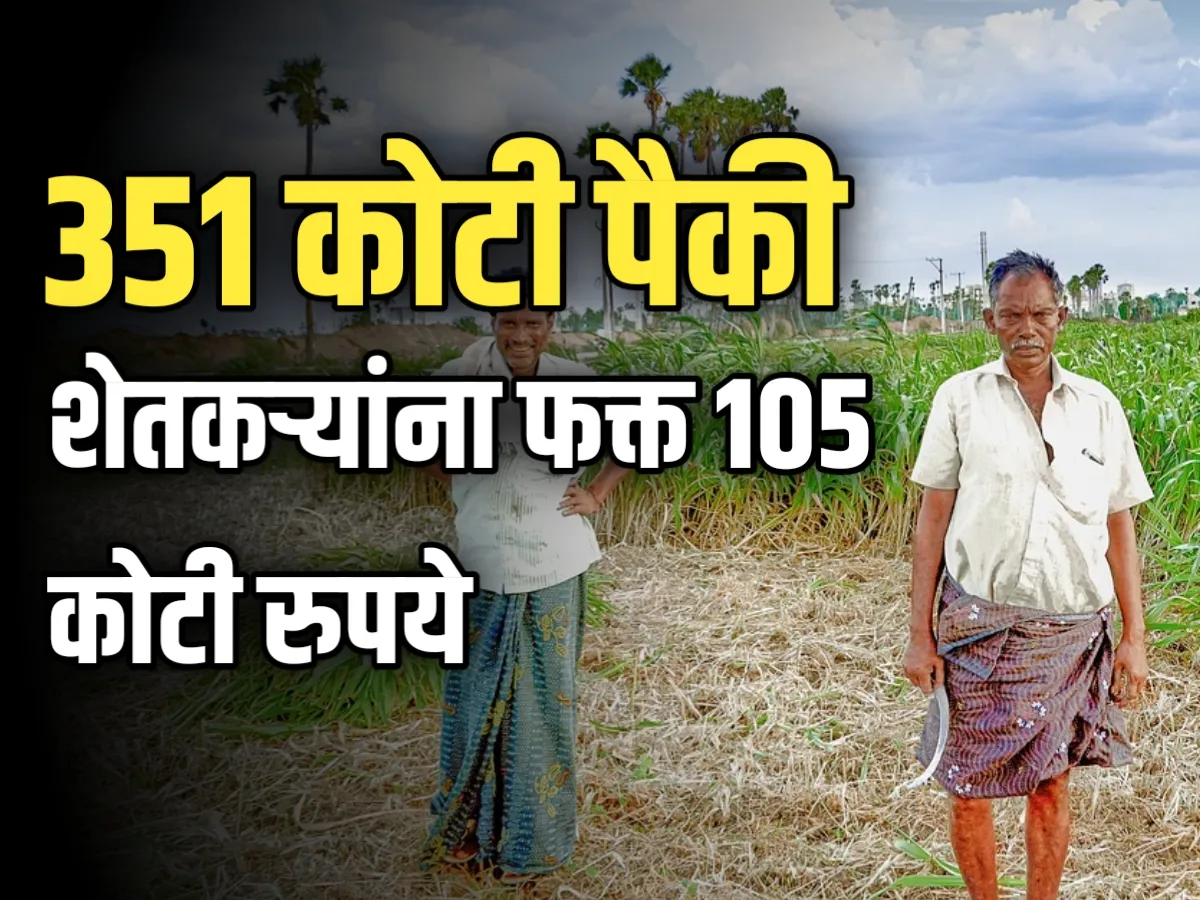 Crop Insurance : विमा कंपनीला 321 कोटी, शेतकऱ्यांना फक्त 105 कोटी