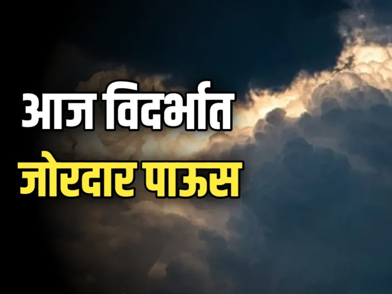 Weather Update : आज विदर्भात जोरदार पाऊस