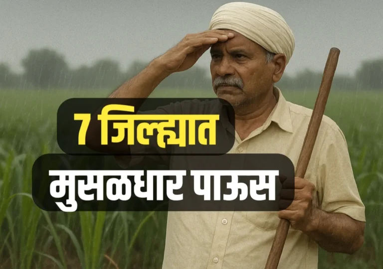 IMD Weather Update: महाराष्ट्रात मुसळधार पाऊस, 7 जिल्ह्यांना रेड अलर्ट | शेतकरी सतर्क राहा