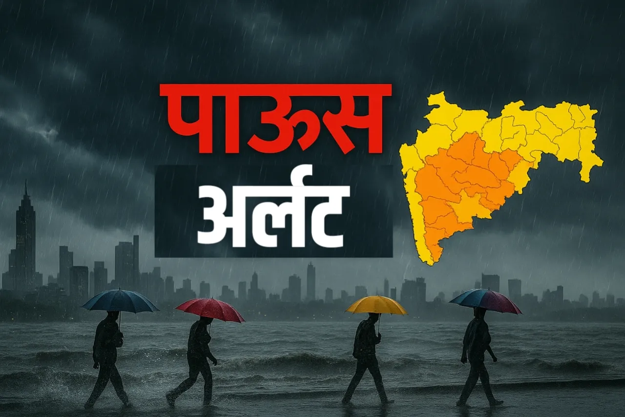 राज्यावर मोठं संकट! पुढील 5 दिवस महाराष्ट्रासाठी धोक्याचे – हवामान खात्याचा इशारा
