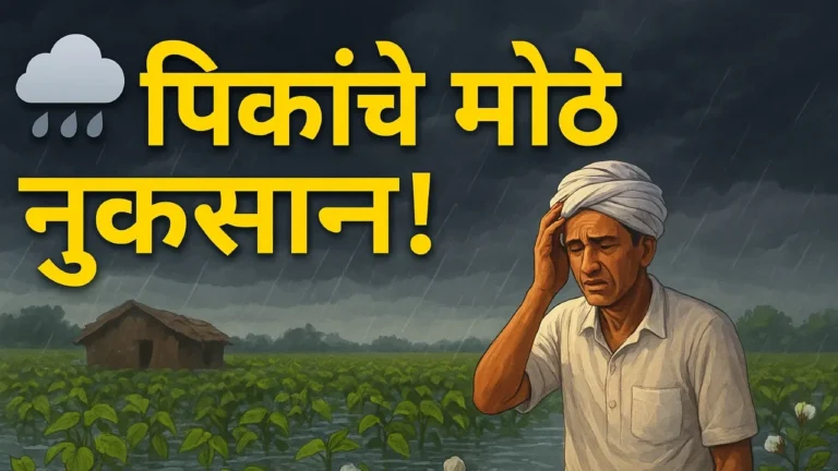 मराठवाड्यात अतिवृष्टीमुळे पिकांचे मोठे नुकसान: शेतकऱ्यांची हतबल अवस्था | Rain Crop Damage