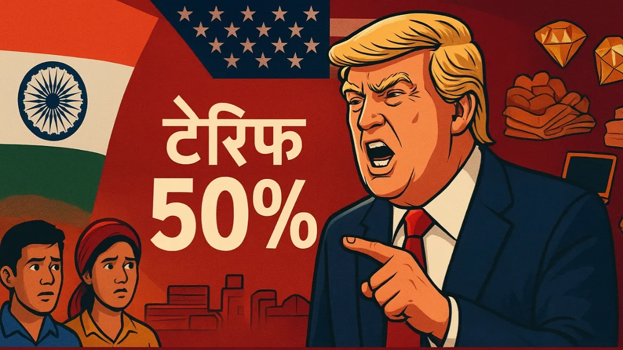 भारताचा अमेरिकेविरुद्ध टॅरिफ स्ट्राईक – खरंच लाखो नोकऱ्या धोक्यात?