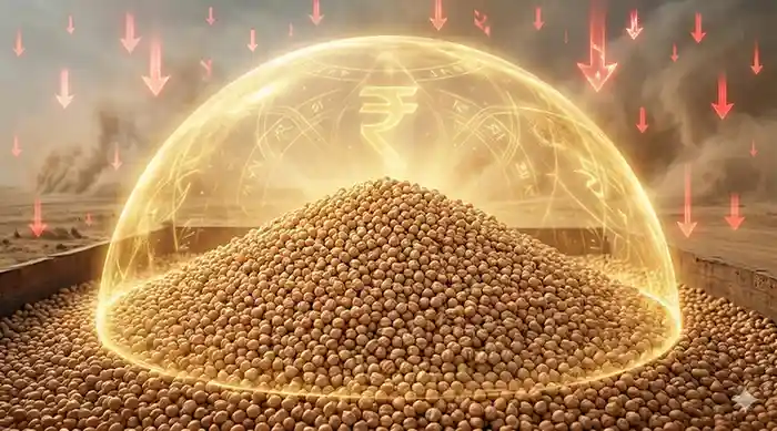 पडत्या बाजारभावाच्या संकटापासून हरभऱ्याचे रक्षण करणारे हमीभावाचे सोनेरी सुरक्षा कवच.